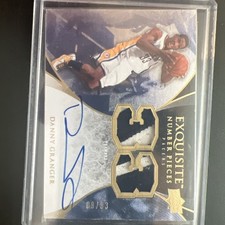 2007-08 Exquisite Collection Number Pieces Danny Granger Auto Patch 