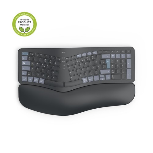 Hama Funk / Bluetooth Tastatur Keyboard DE QWERTZ USB kabellos Handballenauflage - Bild 9 von 11