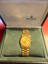 Rolex Datejust 18 Karat Automatik, Box & Papiere