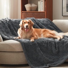 GASUR Waterproof Dog Blankets for Large Dogs, Dog Blanket for Couch Bed, Fleece