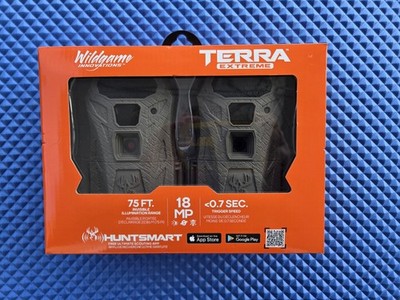 2 Pack Wildgame Innovations Terra Extreme 18MP Trail Camera IR 75ft 2 Cameras