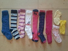 10 P. Strümpfe, 7x Kniestrümpfe + 3x Socken, Gr. 27-30, Pferd, Esprit, Camaro