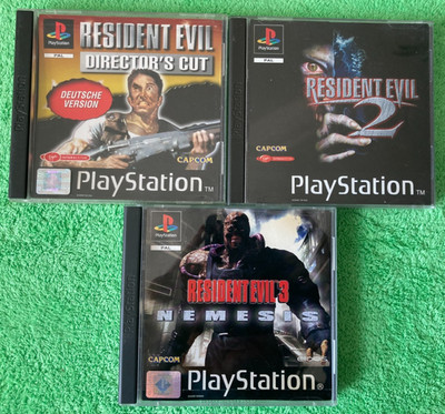  Resident Evil Director's Cut, 2 und 3 Nemesis für Sony Playstation 1 (5)  