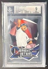 Derek Jeter 2015 Topps Finest Careers Die Cuts Red /5 BGS 9 Yankees