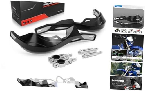 Universal Dirt Bike Handguards - CNC Aluminum, Black, Fits 7/8" & 1 1/8" Handlebars For Pit Bikes