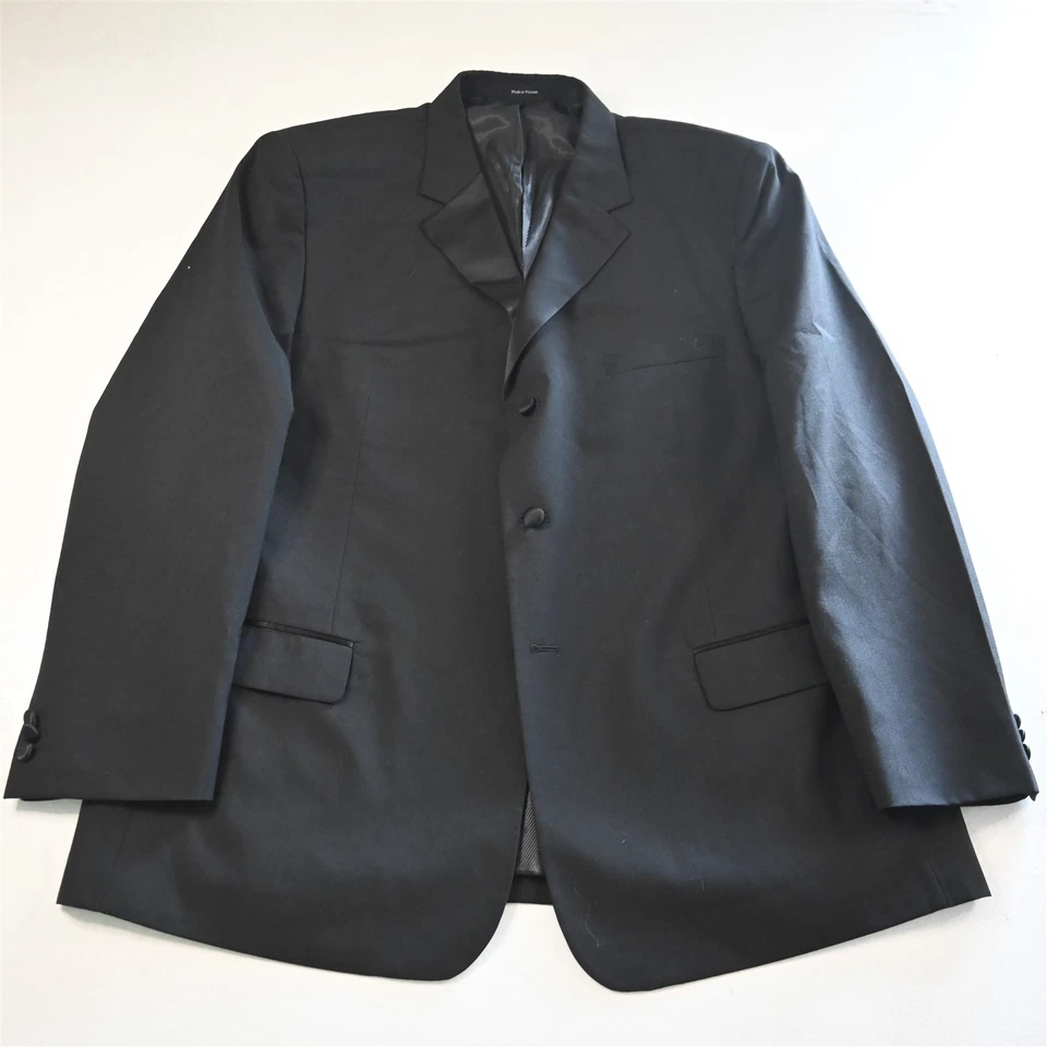 Linea Uomo 50L 46x34 Negro Lana Hombre Chaqueta Pantalones Esmoquin Foto 2 de 4