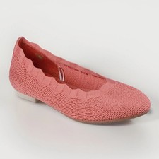Skechers Cleo Recycled Washable Stretch Knit Flats - Love Spell Pink Size 6.5