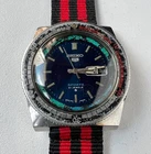 SEIKO 6119-6050 Automatic Watch Vintage Mens Blue Dial 21 Jewels To Restoration