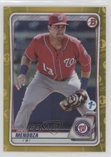 2020 Bowman 1st Edition Gold Foil 44/50 Drew Mendoza #BFE-71 0rm6