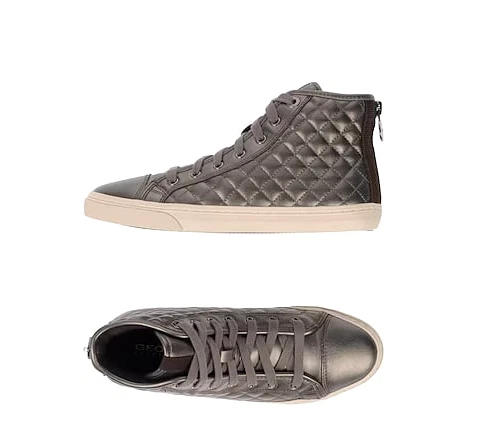 NIB GEOX Respira New Club Sneakers SZ US 5 in Dove Grey $156 Summer Light Fresh - Image 4 of 4