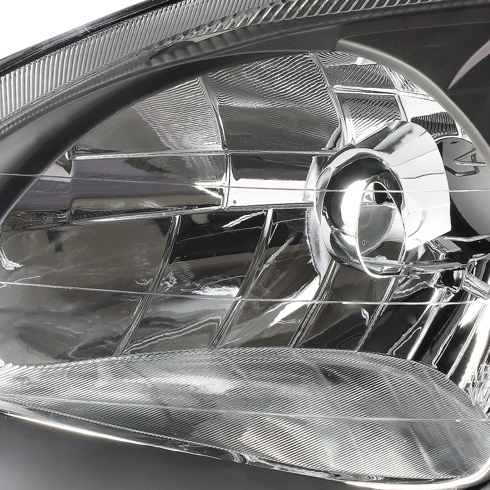 FOR 99-00 HONDA CIVIC EJ EM EK BLACK HOUSING AMBER CORNER HEADLIGHT SIGNAL LAMPS - Image 3 of 4