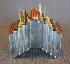 Vintage 1930's Art Deco Manning & Bowman Light-UP Match Holder, Chrome