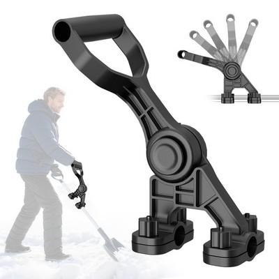 Universal Extension Shovel Handle, 5-Angle Adjustable Back Saver Attachment, ...