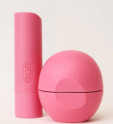 EOS 100% Natural Lip Balm Strawberry Sorbet Sealed New 2 pk