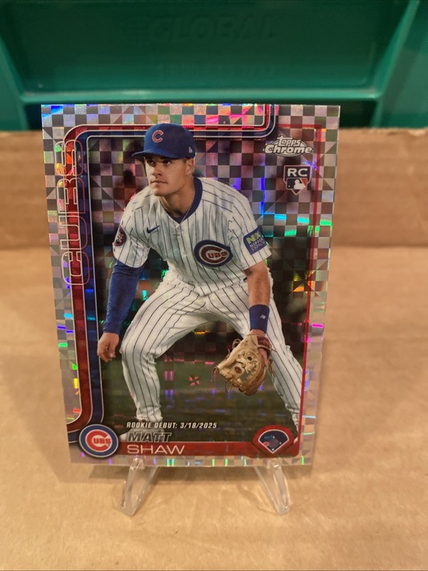 2025 Topps Chrome Update Series - Rookie Debut Matt Shaw #USC135 X-Fractor (RC)