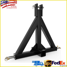 3 Point 2" Trailer Hitch Receiver Quick-Attach Hitch Fits to Category 1 Tractors
