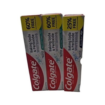 Colgate Baking Soda & Peroxide Whitening Toothpaste Mint 3 Pack