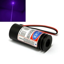 405nm 100mW Violet/Blue Focusable Laser Dot Module 18x45mm with Cable 3-5VDC