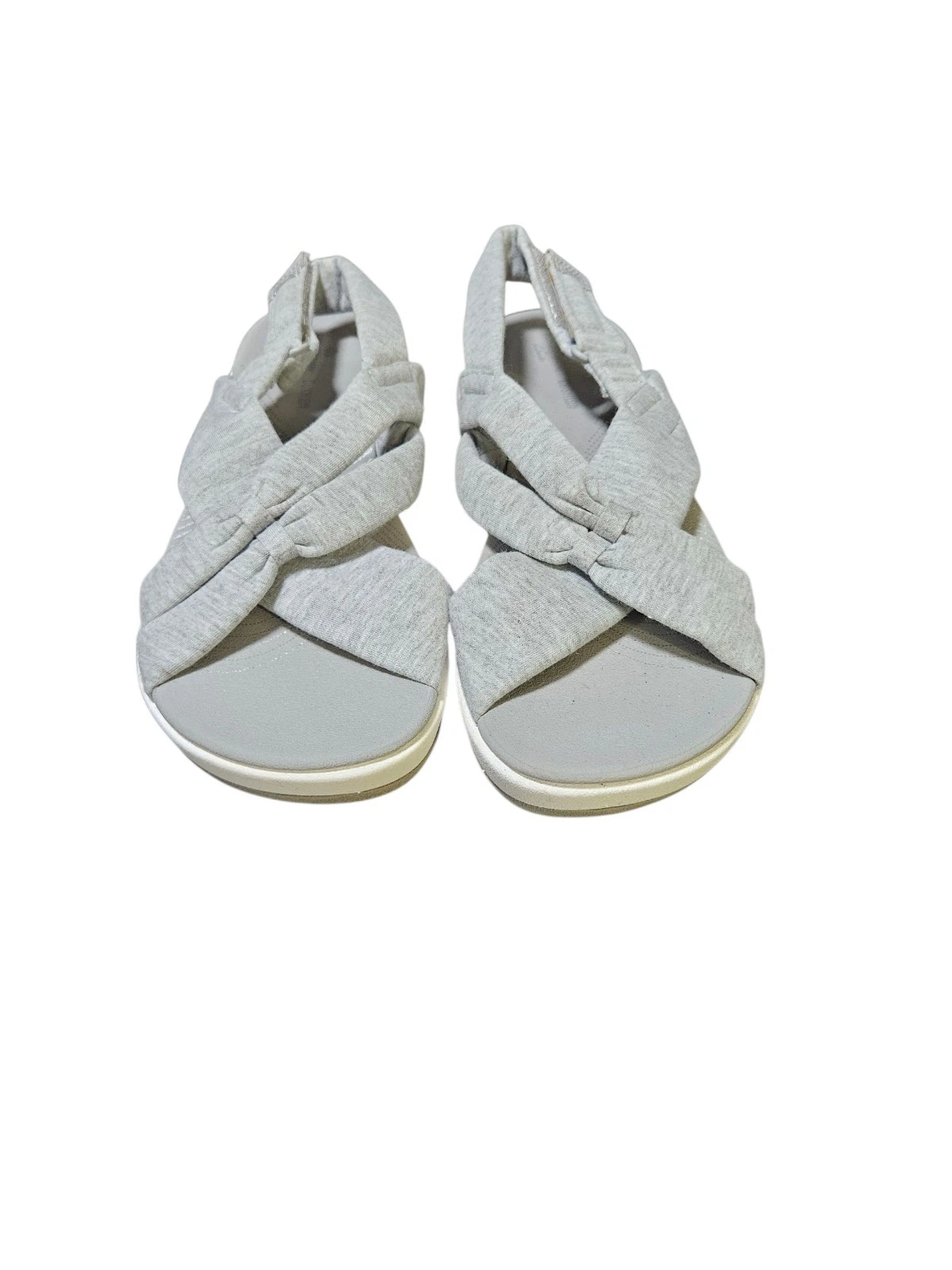 CLARKS ArRla Belle SANDALI ZEPPA GRIGIO MORBIDO CUSCINO MISURA 7