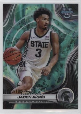 2024-25 Bowman U Best Aqua Lava Refractor 113/199 Jaden Akins #94 1ng7