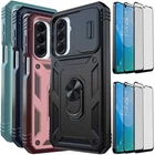 For Samsung A16/A26/A17 5G Ring Stand Phone Case Cover / Clear Screen Protector