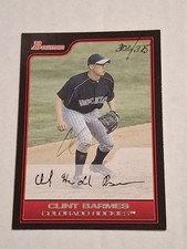 2006 CLINT BARMES BOWMAN ORIGINALS BUYBACK AUTOGRAPHED AUTO CARD /375 ROCKIES