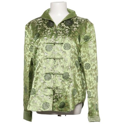 Periwing, Cheongsam, Größe: 5XL, Grün/Schwarz, Print, Damen #D1M