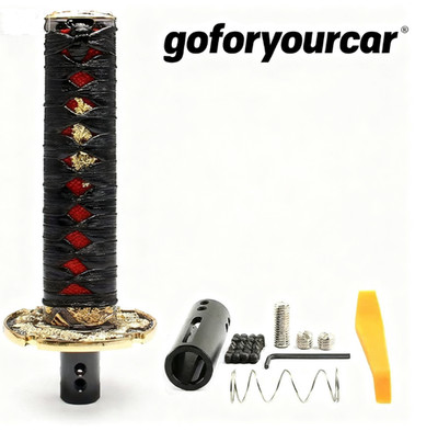 Universal 15cm Samurai Sword Automatic Gear Shift Knob Shifter Katana Metal New