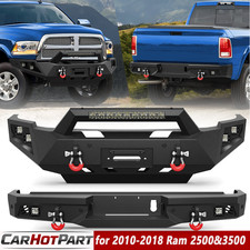 Front Or Rear Bumper For Dodge Ram 25003500 2010-2018 With Winch Plate Lights