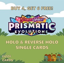 Pokemon Prismatic Evolutions Holo & Reverse Holo Einzeln