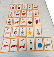 Carson-Dellosa 0769646794 Alphabet Flash Cards 26 Count New With No Box
