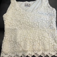 White Lace Tank Top
