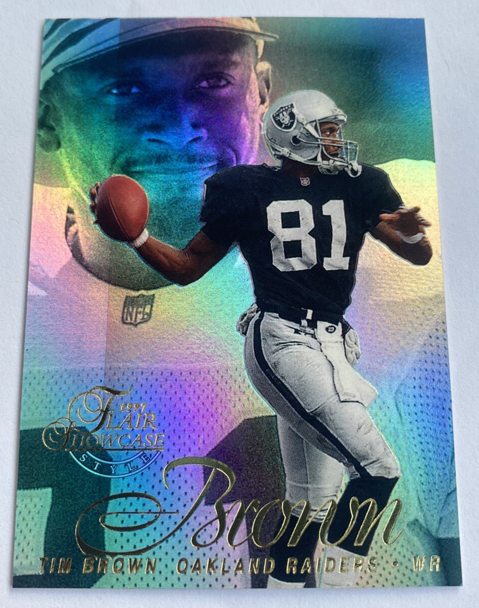 1997 Flair Showcase Row 2 Tim Brown # 98 