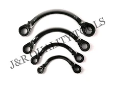 VCT 4pc Ratcheting SAE Wrench Set 12 Point Reversible Double End Half Moon 