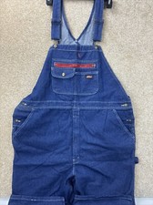 Dickies NWT Bib Overalls Original XL R Blue Denim Work Wear Farm,Factory, Casual
