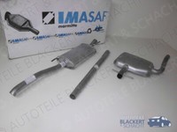 Imasaf Auspuffset Ab Kat für VW Vento 1.6 BJ 94-98 | Rohr+Mitteltopf+Endtopf