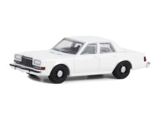 1980-89 Dodge Diplomat - White Diecast 1:64 Scale Model Car - Greenlight 43006