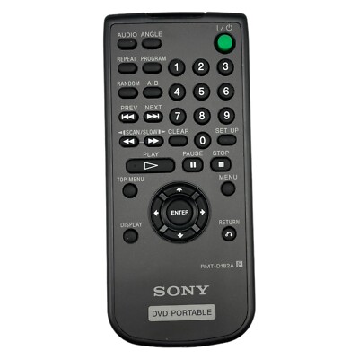 Sony RMT-D182A Fernbedienung DVD Portable Remote 13cm Schwarz Vintage Getestet
