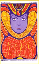 GratefuL Dead Big Mama Thornton BG041 BiLL Graham FiLLmore PoStcard