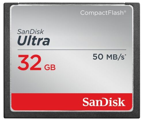 Sandisk Ultra Compact Flash Memory Card - 32 GB 50 MB/s (SDCFHS-032G-A46) - Picture 1 of 1