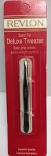 Revlon deluxe tweezer slant tip EASY GRIP ACTION TWEEZERS 2326-10 NEW.
