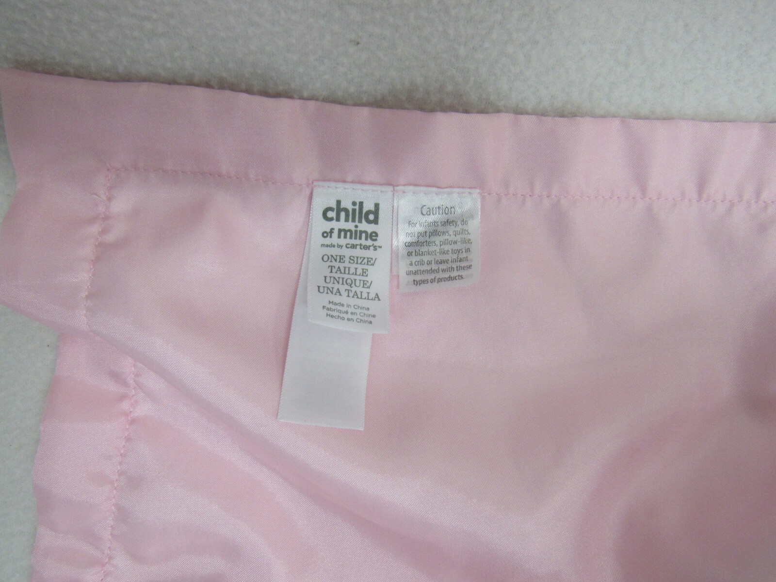 Carters Child of Mine Pink Owl Baby Girl Security Blanket Lovey Rattle Polka Dot eBay