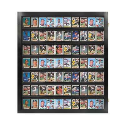 PENNZONI Sports Card Display Case, Holds 70 Ungraded Sports & Playing Cards