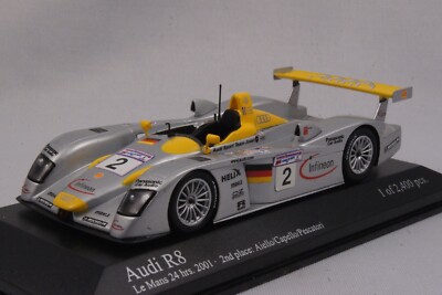 Minichamps 1:43 - Infineon Audi R8 Le Mans 24h 2001 #2 Aiello/Capello/Pescatori