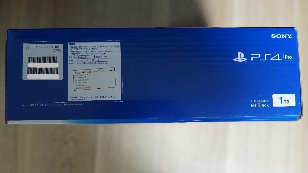 SONY PS4 PlayStation 4 Pro Jet Black 1TB CUH-7000 BB01 Console Rare Unused  Japan