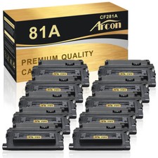 10PK CF281A Toner Compatible for HP 81A LaserJet M605X M606DN MFP M630z M630dn