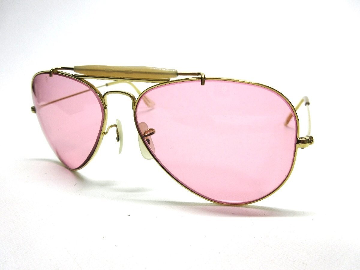 Ray Ban B&L sunglasses Outdoorsman Shooter 58mm Gold Vintage Rose 