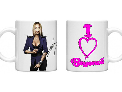 Beyoncé, Beyoncé Autogramm, Beyoncé Geschenk, I Love Beyoncé, Beyoncé 11oz Becher
