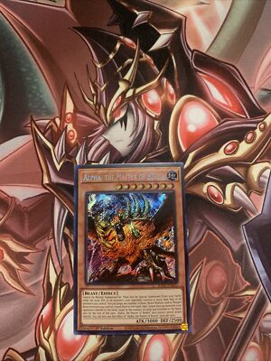  Yugioh TCG-Alpha, The Master Of Beasts-RA01-EN022-Secret Rare-1st Ed-M/NM 