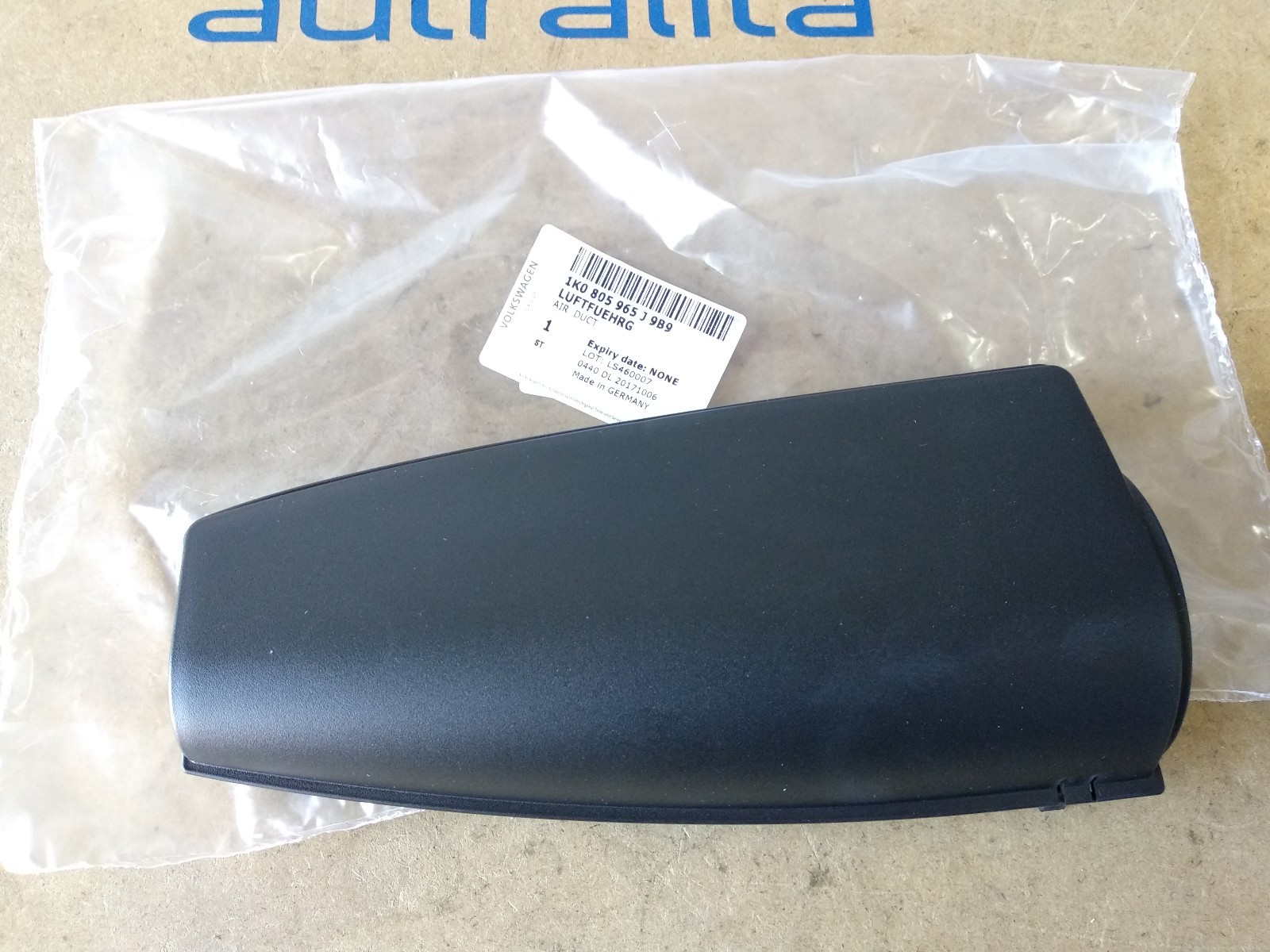 Genuine OEM VW Genuine Air Intake Duct Cover Part No 1K0805965J 9B9 eBay